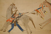 Maffet Ledger: Drawing, Graphite, watercolor, and crayon on paper, Southern and Northern Cheyenne