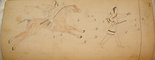 Maffet Ledger: Drawing, Graphite, watercolor, and crayon on paper, Southern and Northern Cheyenne