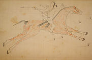 Maffet Ledger: Drawing, Graphite, watercolor, and crayon on paper, Southern and Northern Cheyenne