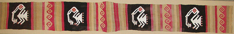 Band, Cotton, camelid fiber, Chimú or Chancay