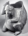 Deity Vessel, Onyx marble (tecalli), Mixtec