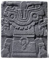 Tlaltecuhtli relief, Mexica artist(s), Stone, Mexica (Aztec)