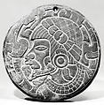 Disk, Classic Veracruz artist(s), Slate, cinnabar, Classic Veracruz