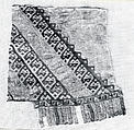 Tapestry Border Fragment with Tab Fringes, Camelid hair, cotton, Chancay