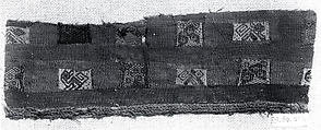 Tapestry Fragment, Camelid hair, cotton, Peru; south coast
