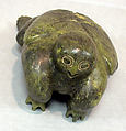Greenstone Zoomorphic Figure, Niviaksiak, Stone, Inuit