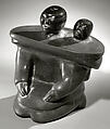 Stone Mother and Child, Koughajuke, Stone, Inuit