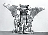 Bat-Head Figure Pendant, Gold, Diquís