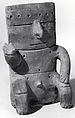 Seated Male Figure, Ceramic, Quimbaya
