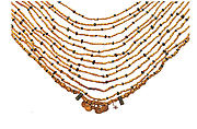 Multi-strand Necklace, Gold, greenstone, Calima (Yotoco)