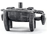 Lidded Vessel: Zoomorphic, Dogon blacksmith, Wood, wax, Dogon peoples