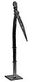 Diviner's Staff: Hornbill and Female Figure, Wood, Bwa or Nuna