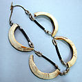 Necklace, Pig tusks, seeds, fiber, Asmat people