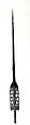 Spear, Kamis, Wood, cassowary claw, fiber, cloth, seeds, hair, feathers, Asmat people