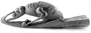 Canoe Prow, Wood, paint, Asmat people