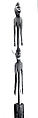 Double Figure, Wood, shell, fiber, seeds, sago palm leaves, paint, Asmat people