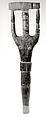 Crucifix, Wood, paint, Asmat people