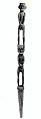 Double Figure, Wood, paint, fiber, Asmat people