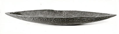 Bowl, Wood, paint, Asmat people