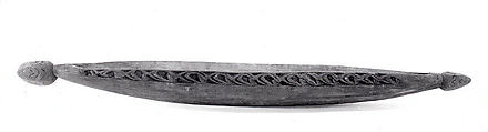 Bowl, Wood, paint, Asmat people