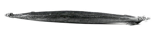 Bowl, Wood, feathers, seeds, fiber, Asmat people