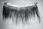 Head Ornament or Woman's Dance Belt, Jiop, Fiber, cassowary feathers, seeds, Asmat people