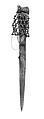 Dagger, Cassowary bone, fiber, seeds, Asmat people