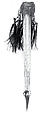 Dagger, Cassowary bone, casowary feathers, cassowary claw, fiber, seeds, Asmat people