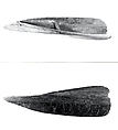 Canoe Bailer, Sago palm petiole, wood, fiber, Asmat people