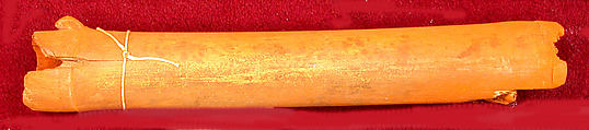 Tube of Ocher Pigment, Bamboo, ocher, Asmat people