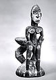 Debating Stool (Kawa Rigit), Wood, paint, shell, Iatmul people