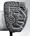 Frog yoke, Classic Veracruz artist(s), Greenstone, pigment (probably hematite), Veracruz