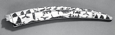 Engraved Ivory Tusk, Ivory, Inuit
