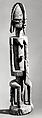 Figure: Seated Female, Dogon blacksmith, Wood, metal, Dogon peoples