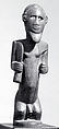 Figure: Male, Wood, shell, Kongo peoples, Bembe group