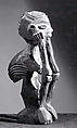 Figure: Seated Male, Wood, Luluwa peoples