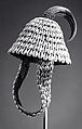 Bwami Prestige Cap (Mukuba or Nkumbu), Cane, cowrie shells, boar tusk, Lega peoples