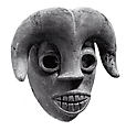 Mask: Ram, Wood, kaolin, Ogoni peoples