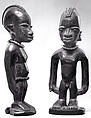Twin Figure: Male (Ibeji), Wood, beads, nail, Yoruba peoples