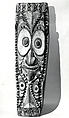 Shield, Wood, paint, bamboo, fiber, Nyaura Iatmul people
