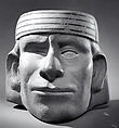 Head Vessel, Ceramic, pigment, Moche
