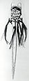 Dagger, Bone, cassowary feathers, seeds, fiber, Asmat people