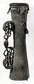 Drum, Tamnember, wood, lizard skin, fiber, Asmat people