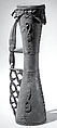 Drum, Wood, lizard skin, fiber, Asmat people
