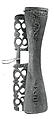 Drum, Wood, lizard skin, fiber, Asmat people