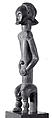 Reliquary Figure: Seated Male (Nlo Bieri), Wood, mirror, Fang peoples