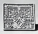 Flat Stamp, Ceramic, Central Highlands