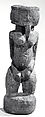 Figure: Female, Wood (Newtonia, Leguminosae wood), sacrificial materials, Dogon or Tellem  peoples (?)