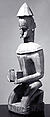 Figure: Kneeling Female, Red camwood (Pterocarpus species), Edo peoples, Urhobo group