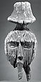 Figure Fragment: Head, Wood, Ibibio peoples, Oron group